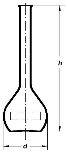 522000n0570 колба мерная 2-250-2 14/23 ГОСТ 1770-74 пришлифованная пробка
