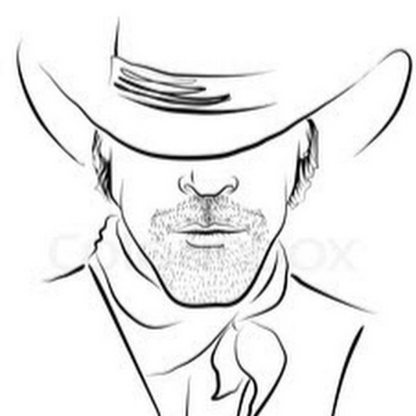 Раскраска портрет мужчины