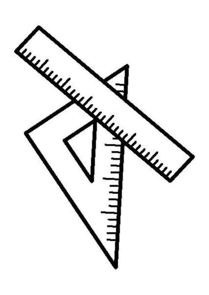 Линейка раскраска для детей