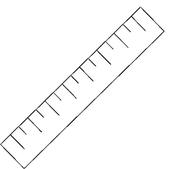 Линейка для раскрашивания