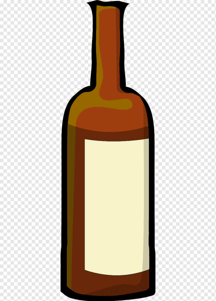 Бутылка вина контур