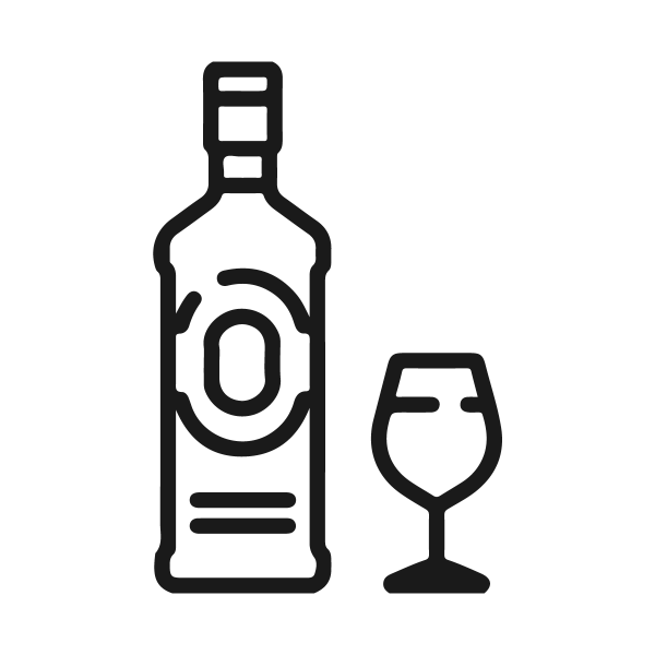 Нарисованная бутылка текилы