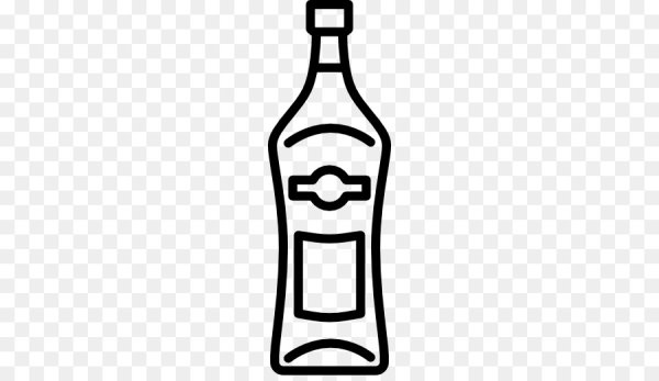 Векторная бутылка алкоголя