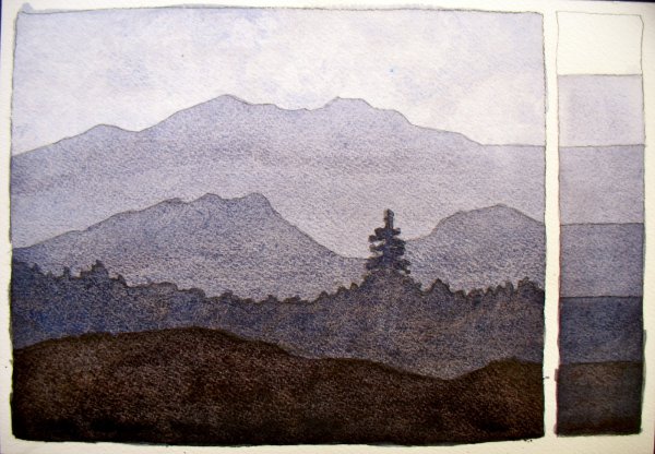 Воздушная перспектива цветоведение