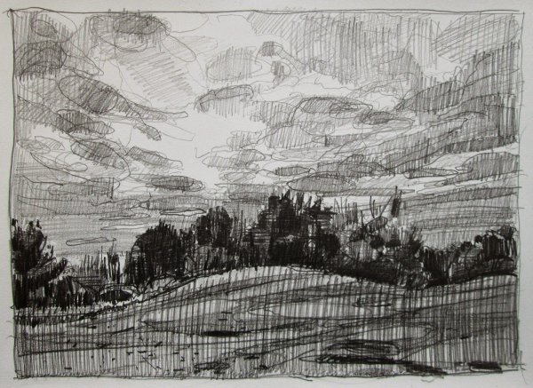 Композиционные Наброски пейзажа