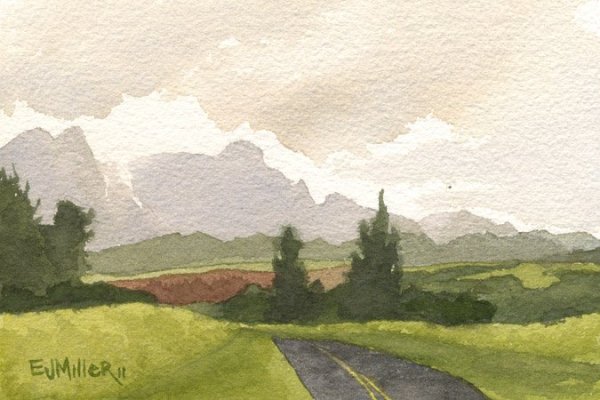 Линейная и воздушная перспектива в пейзаже