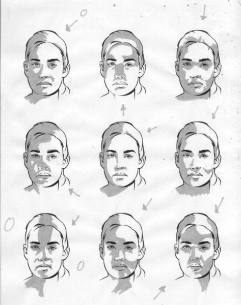 Портрет с тенями