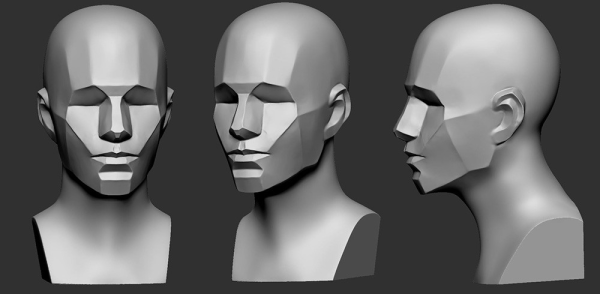 Тени на лице рисунок