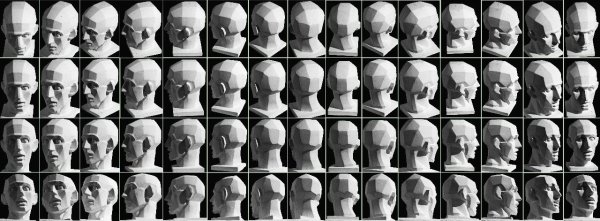 Освещение лица с разных ракурсов