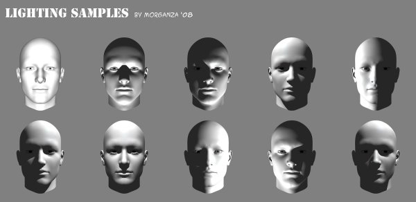 Портрет с тенями