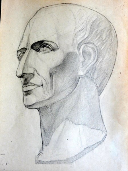 Голова Цезаря гипс МАРХИ