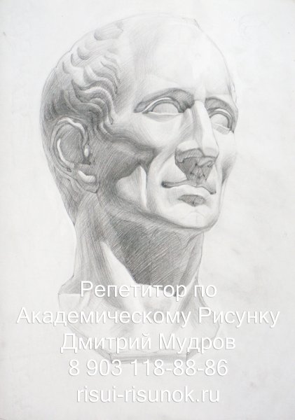 Голова Цезаря построение