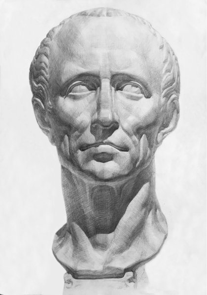 Германик Юлий Цезарь Клавдиан гипсовая голова