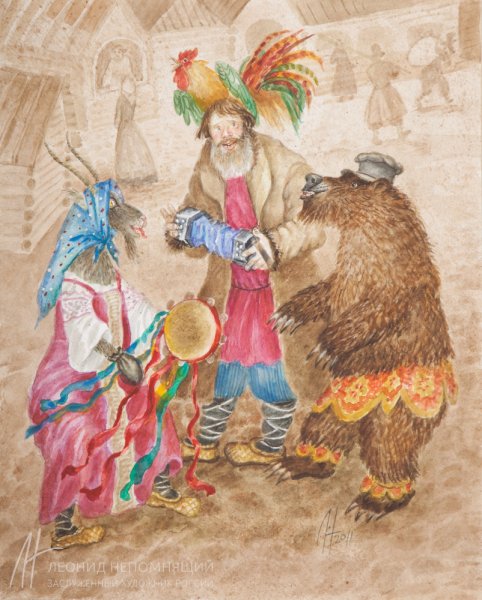 Раскраски колядки для детей