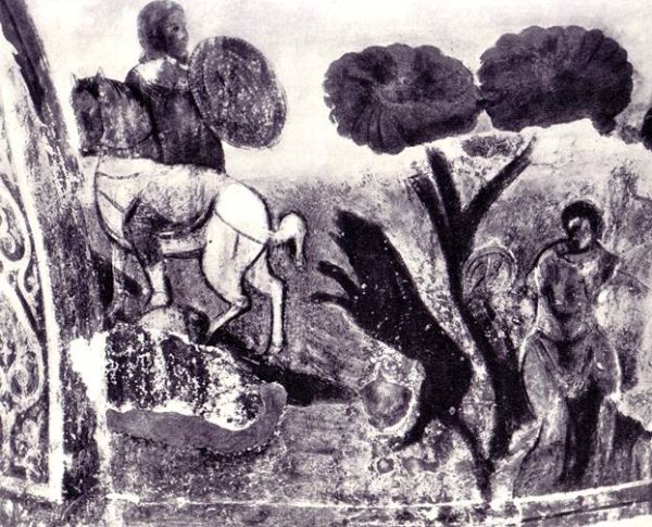 Кикта фрески Софии Киевской борьба ряженых