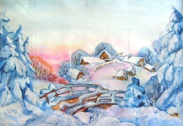 Рисование восковыми мелками