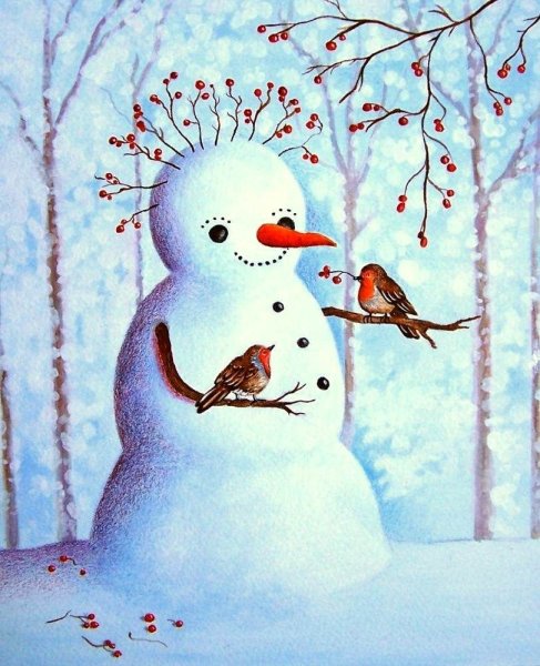 Зимние рисунки