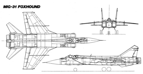 Mig-31 чертежи