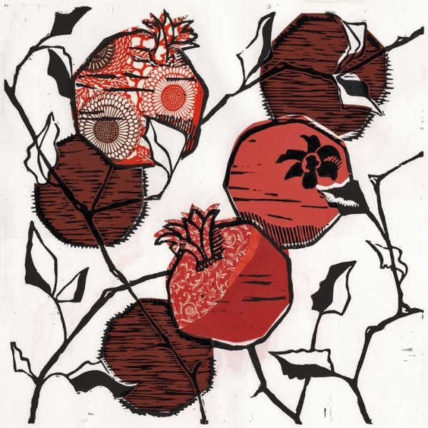 Цветок граната эскиз