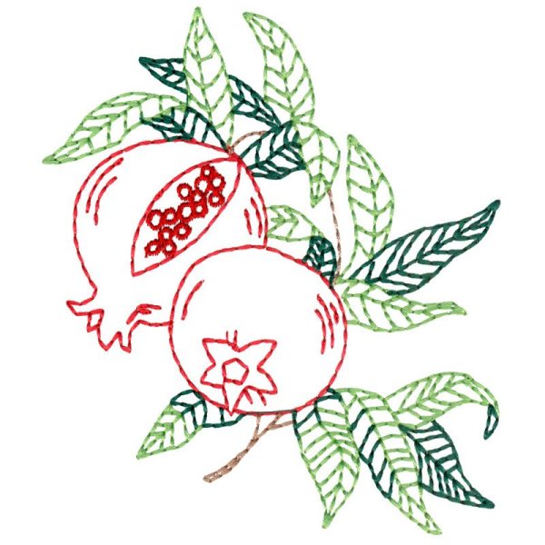 Паттерн с гранатами