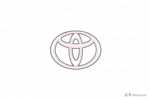 Тойота Камри рисунок карандашом