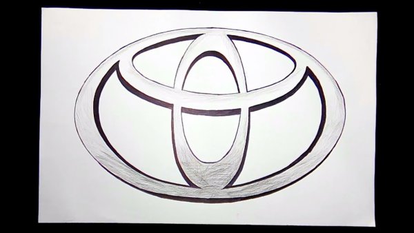 Нарисовать значок Тойота