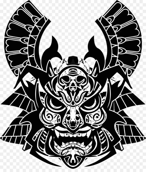 Маска самурая вектор