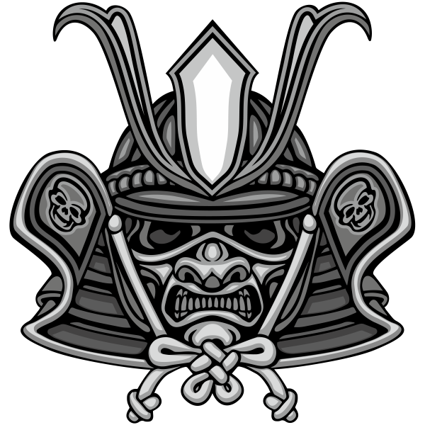 Маска самурая вектор