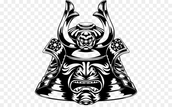 Маска самурая вектор