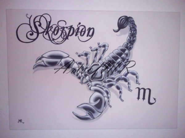 Надпись Скорпион