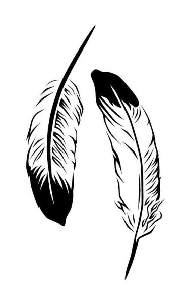 Перо трафарет