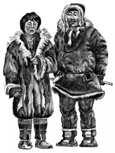 Раскраски народы севера для детей