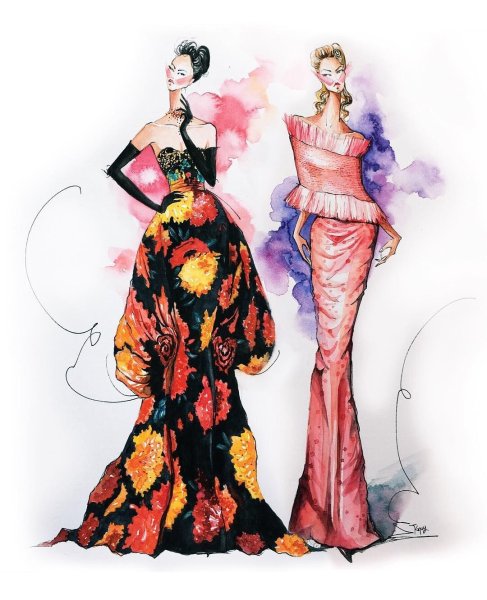 Зарисовки модельеров