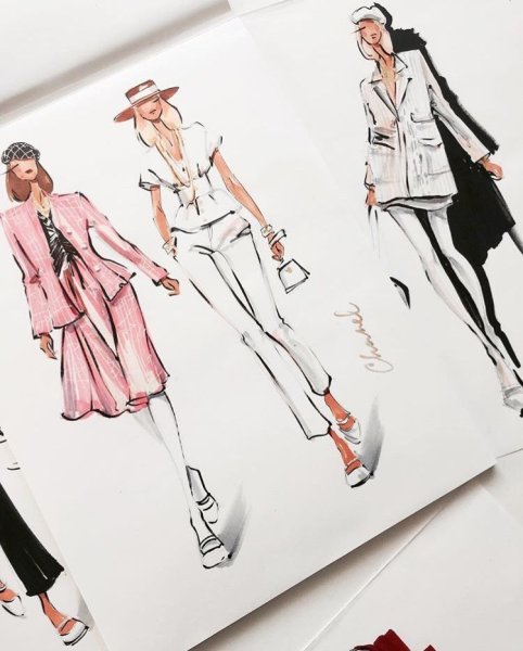 Фэшн скетчинг