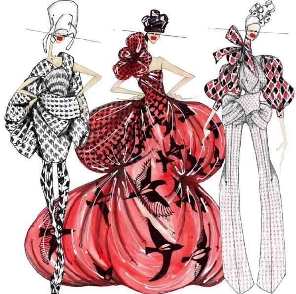 Эскизы одежды Александра Маккуина
