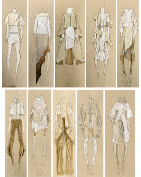 Разработка эскизов одежды