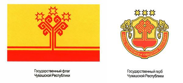 Герб Чувашии и флаг Чувашии
