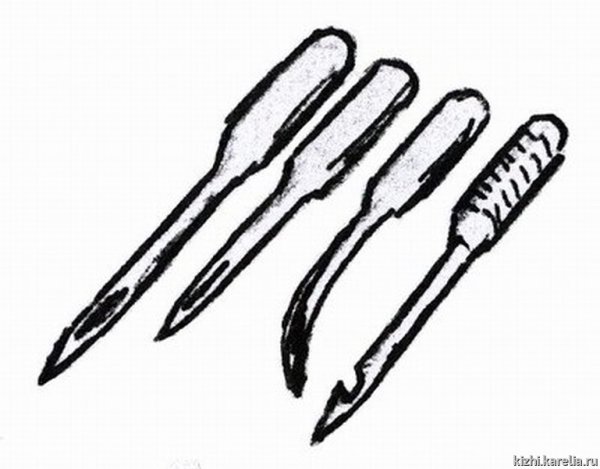 Виды игл нарисовать