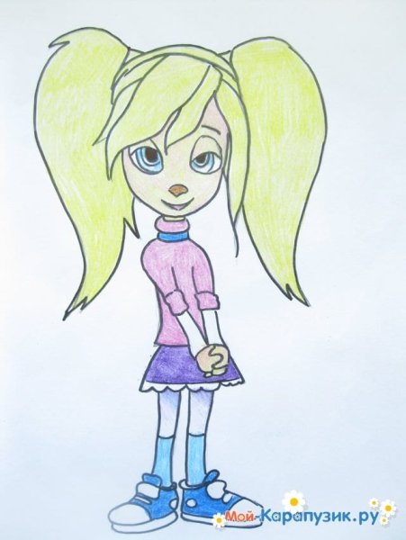 Роза из Барбоскиных для срисовки