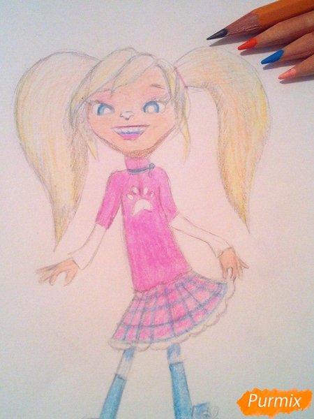 Роза Барбоскина рисунок легко