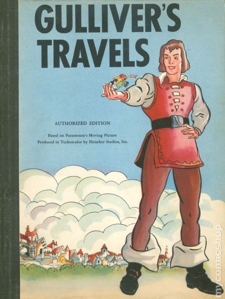 Нарисовать обложку к книге путешествие Гулливера