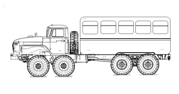 КАМАЗ 4208 вахтовка габариты