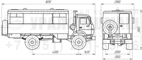 Урал 4320 раскраска