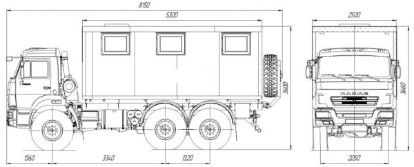 Урал Некст 4х4 чертежи