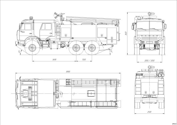 НЕФАЗ 4208-34 габариты