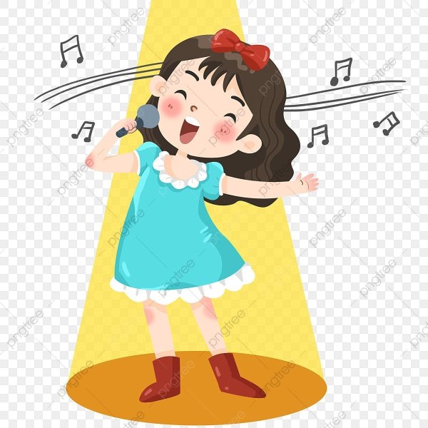 Девочка поет картинка
