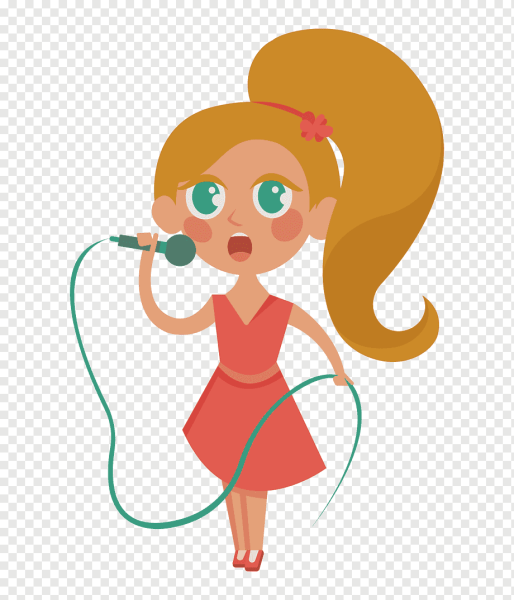 Певица рисунок