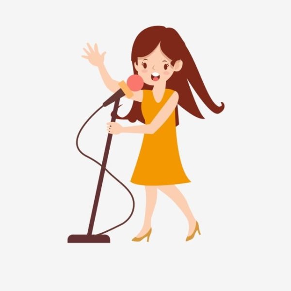 Девочка поет