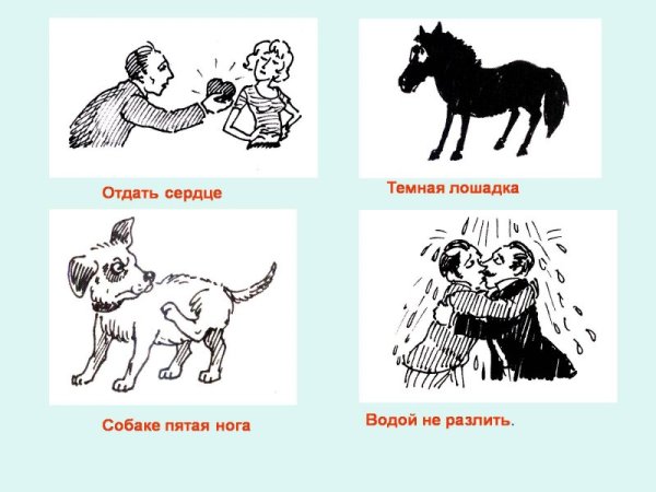 Нарисовать фразеологизм