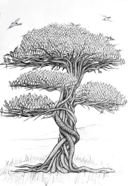 Стилизованное дерево